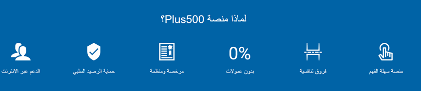 مميزات التداول عبر شركة بلوس 500